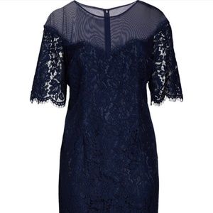 Navy Lace Gown